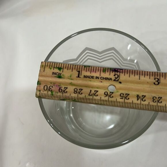 Disaronno Missoni Gray Etched Glass Tumbler Cocktail 10 Oz 3 In Round 3/4 Tall - Picture 6 of 7